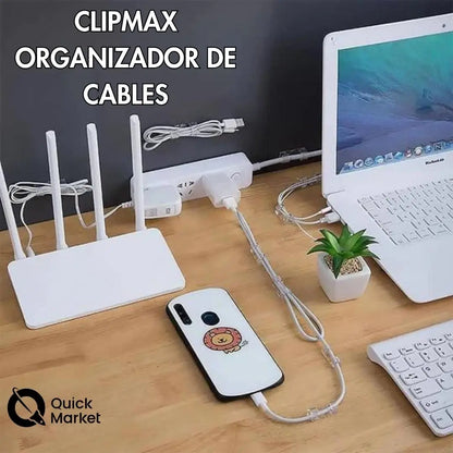 ClipMax™ - Pack x20 Organizadores de Cable